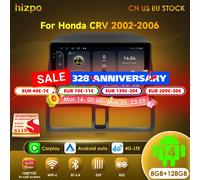 Hizpo AI Voice Radio For Honda CR-V CRV 2 2002 - 2006 Stereo Head Unit Android Auto Car Multimedia Video Player Carplay GPS 2din 8cores-8G 128G -QS8