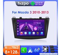 Hizpo 8+128G Car Radio For Mazda 3 2010 2011 2012 2013 Multimedia Player Carplay Android Auto Autoradio GPS 2din Stereo Wifi RDS 4cores 2G 64G-P3CP