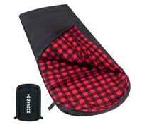 HiZYNICE Sleeping Bag Zero Degree Sleeping Bags for Adults Big and Tall Winter Cold Weather Camping XXL Extra Large Wide,Black Left Zip,90" x 39"