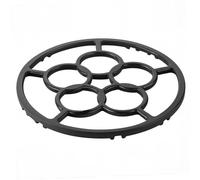HJ-fuzhou Cast Iron Wok Support Ring Wok Stand for Gas Hob Non Slip Gas Ring Reducer Reducer Ring Holder Trivets Extender for Gas Hob Stove Milk Cans Frying Pans（Black）
