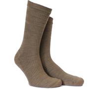 HJ Hall 1x Pair of Mens Wool Rich Cushion Sole Softop™ Socks HJ92 (Taupe)
