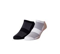 HJ Hall Bamboo Trainer Liner HJ7451-2 Black-White 4-7 (2 pairs)