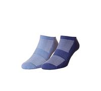 HJ Hall Bamboo Trainer Liner socks HJ7451-2 Denim - Light Blue 4-7