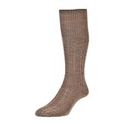 HJ Hall Cable Knit HJ2005 Long Wool Rich Socks / Available in UK Sizes 6-11 a...