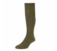 HJ Hall COMMANDO HJ 3000 Long Wool Blend Military Hike Sock Olive 11-13
