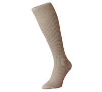 HJ Hall Immaculate Half-Hose Wool Rich Socks HJ75 Oatmeal 6-11