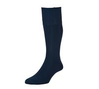 HJ Hall Men Indestructible Board Rib Socks - Dark Navy, Size 6-11