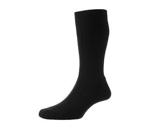 HJ Hall Men INDESTRUCTIBLE Cushioned Sole Sock Sock - Black Size 6-11