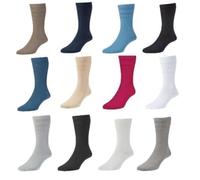 HJ Hall Men's Softop Cotton Socks , 1 pair,Black, 4-7