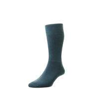 Hj Hall Men's Wool Diabetic Sock 2 Pack in Mid Blue | Size: 6.5-11 HJ Hall Mid Blue 6.5-11