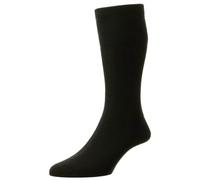 HJ Hall Socks Original Wool Rich Softop Socks - Black, Size 11 to 13