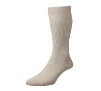 HJ Hall Softop HJ91 The Original Cotton Rich Non Elastic Socks UK 6-11, 11-13 and 13-15 (UK 13-15 Eur 47-50, Oatmeal)
