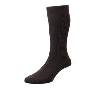 HJ Hall Softop HJ91 The Original Cotton Rich Non Elastic Socks UK 6-11, 11-13 and 13-15 (UK 6-11 Eur 39-45, Dark Brown)
