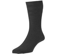 HJ Hall Softop Mens Cotton Socks HJ91 Charcoal 6-11