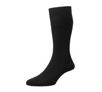 HJ Hall Softop Mens Exta Wide Cotton HJ191 Black 6-11