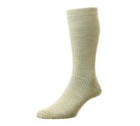 HJ Hall Softop Mens Exta Wide Wool HJ190 Oatmeal 11-13