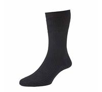 HJ Hall SoftopTM HJ91 The Original Cotton Rich Non Elastic Socks UK 6-11, 11-13 and 13-15 (UK 11-13 Eur 46-48, Black)