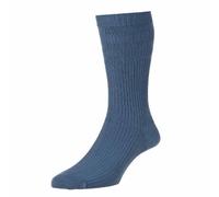 HJ Hall SoftopTM HJ91 The Original Cotton Rich Non Elastic Socks UK 6-11, 11-13 and 13-15 (UK 11-13 Eur 46-48, Slate Blue)