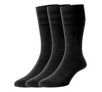 HJ Hall Women's Bamboo Original Softop Socks - HJ910 (3-Pair), Soft Ventilated Breathable Non-Elastic Top No Mark Diabetic Socks for Oedema, Sensitive, & Blister Prone Feet (Black, UK Size 4-7)