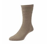 HJ Hall Women's The Original Wool Softop Casual Socks, Beige (Oatmeal), 4-7