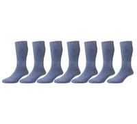 HJ Hall's Men's Diabetic Cotton Socks (HJ1351) in Black (7 Pair Pack) in 11-13 UK