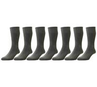 HJ Hall's Men's Diabetic Cotton Socks (HJ1351) in Mid Grey (7 Pair Pack) in 6-11 UK