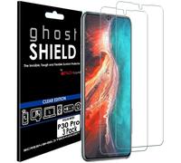 HJ8U TECHGEAR ghostSHIELD Edition 3-Pack TPU Screen Protectors for Huawei P30 Pro - Full-Coverage, Ultra-Clear, Dry-Fit, Curved Screen