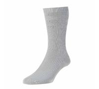 HJ91 Hall MENS SOFTOP No Elastic Cotton Rich Socks 6-11 3pk All Silver