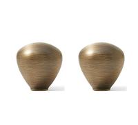 Hja Boutiques UK Titanium Silver Simple Retro Cabinet Pulls Single Hole Elegant Minimalist Design with Premium Metallic Finish(Bronze,31 * 31mm)
