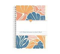 Hjatirace Bible Study Guide, Compact And Lightweight, 21.3x15.3cm, 52 Week faiths Planner, Spiritual Reflection Diary, Gift Ready, For Women, Mother, Church, Baptism, Graduation