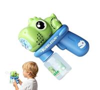 Hjatirace Bubble Wand Machine | Battery-Powered Foam Blower | Leak-proof Handheld Dinosaur Design Battery Bubble Wand - for Outdoor Night Party Backyard Birthday Lawn Pool Ages 3-8 Kids Girls Adult