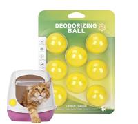 Hjatirace Deodorizer Balls - 8-Piece Natural Long-Lasting Scented | Pet Smell Control Balls Odor Absorber - for Furniture Bathroom Bedroom Kitchen Cage Litter Box Shoes