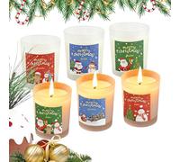 Hjatirace Fragrance Candle, Calming Christmas | Serenity Scented Candle Jar,for Home Decor Festival Ambiance Evenings Bathroom Bedroom Relaxation Decoration