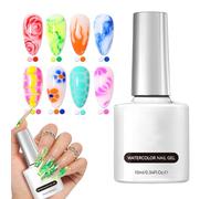 Hjatirace Marble Gel Nail Polish - Clear 10ml Marble Manicure Tools - Ink Gel Polish,for Crafts Art Salon Home Wedding Bridal Party Summer Holiday Daily