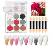 Hjatirace Nail Glitter Powder | Shiny Magic Mirror Finish,Powder Set - Art Gradient Rainbow DIY Decoration for Women Girls Easter Halloween Christmas