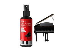 Hjatirace Piano Key Cleaner | 100ml Stain Remover Spray | Dust Dirt Remover - for General Instrument Maintenance Performance Preparation Teaching Regular Upkeep