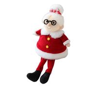 Hjatirace Santa Doll, Lightweight Build, 9x6x20cm, Christmas Plush Ornament, Festive Sitting Figure, Seasonal Collection, For Car, Shelf, Home, Living Room, Indoor, Offices