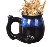 Hjatirace Travel Mug,380ml Multifunctional Kitchen Drinkware | Juice Ceramic Mug,for Hot Cold Milk Ice Water Juice Latte Tea Beer Whiskey Girlfriend Boyfriend Husband