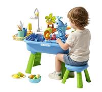 Hjatirace Water Table | Sensory Activity Summer Toys,Activity Table,for Backyard Beach Daycare Preschool Summer Patio Camping Indoor Boys Girls