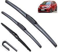 HJBING Car Window Wipers Blades for KIA Picanto MK3 2018-2023 24in+14in+11in, Window Wiper Blade Set Automotive All-Climate Efficiency Replacement Blades
