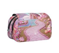 HJBNW Sweet Land Pencil Case Multi- Slot Pencil Pouch Big Capacity Pencil Bag Portable Makeup Bag for Men Women