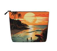 HJBNW Travel Makeup Bag for Women Large Capacity Cosmetic Bags Waterproof Portable Toiletry Bag Original Poster for Endless Summer Make Up Bags with Zipper Aesthetic Makeup Organizer for Ladies Gift