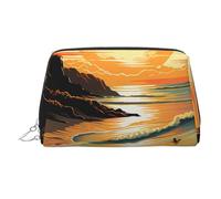 HJBNW Travel Makeup Bag Large Capacity Cosmetic Bags Waterproof Portable Toiletry Bag Original Poster for Endless Summer Make Up Bags with Zipper Aesthetic Makeup Case Organizer for Women, Silver, One