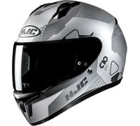 HJC C10 Aspa Helmet, black-grey-silver, size 2XL for Men
