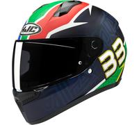 HJC C10 BB33 Helmet, blue/red/green, size L (58/59)