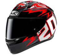 HJC C10 Diablo Mask Helmet, black/white/red, size S (55/56)