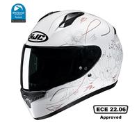 HJC C10 Epic Full Face Motorcycle Helmet Motorbike Scooter ACU Gold Crash Lid Pink (S)