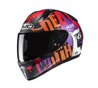 HJC C10 Fop Orange MC7SF Full Face Ece22.06 Rated Motorcycle Helmet Sizes 3XS - L
