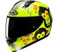 HJC C10 Geti Youth Helmet, black/neon yellow, size S (55/56)