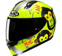 HJC C10 Geti Youth Helmet, black/neon yellow, size XXS (52/53)